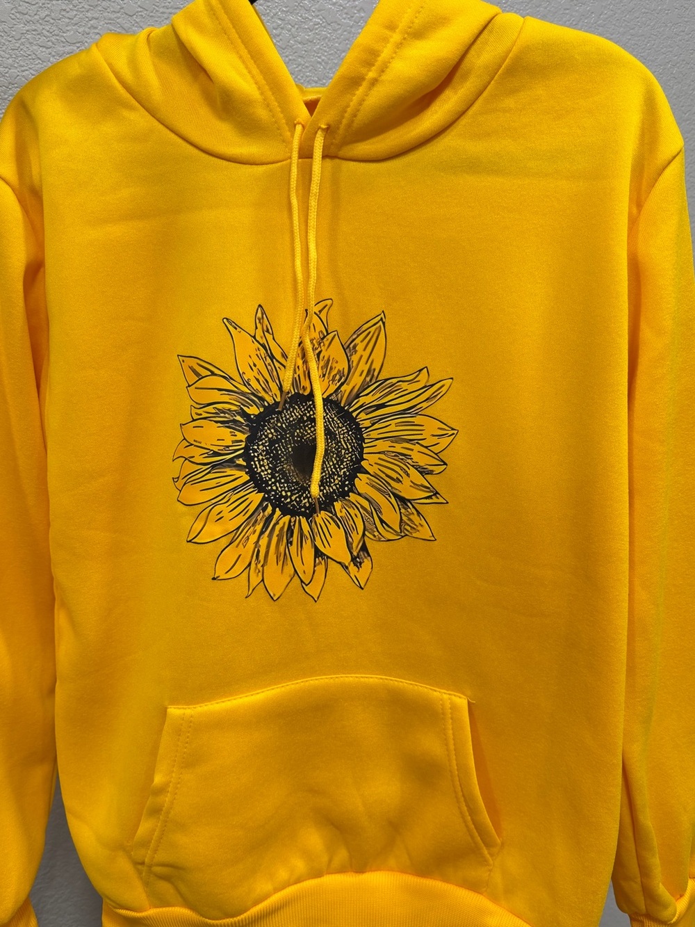 Yellow Sunflower Graphic Hoodie - women’s Sweater